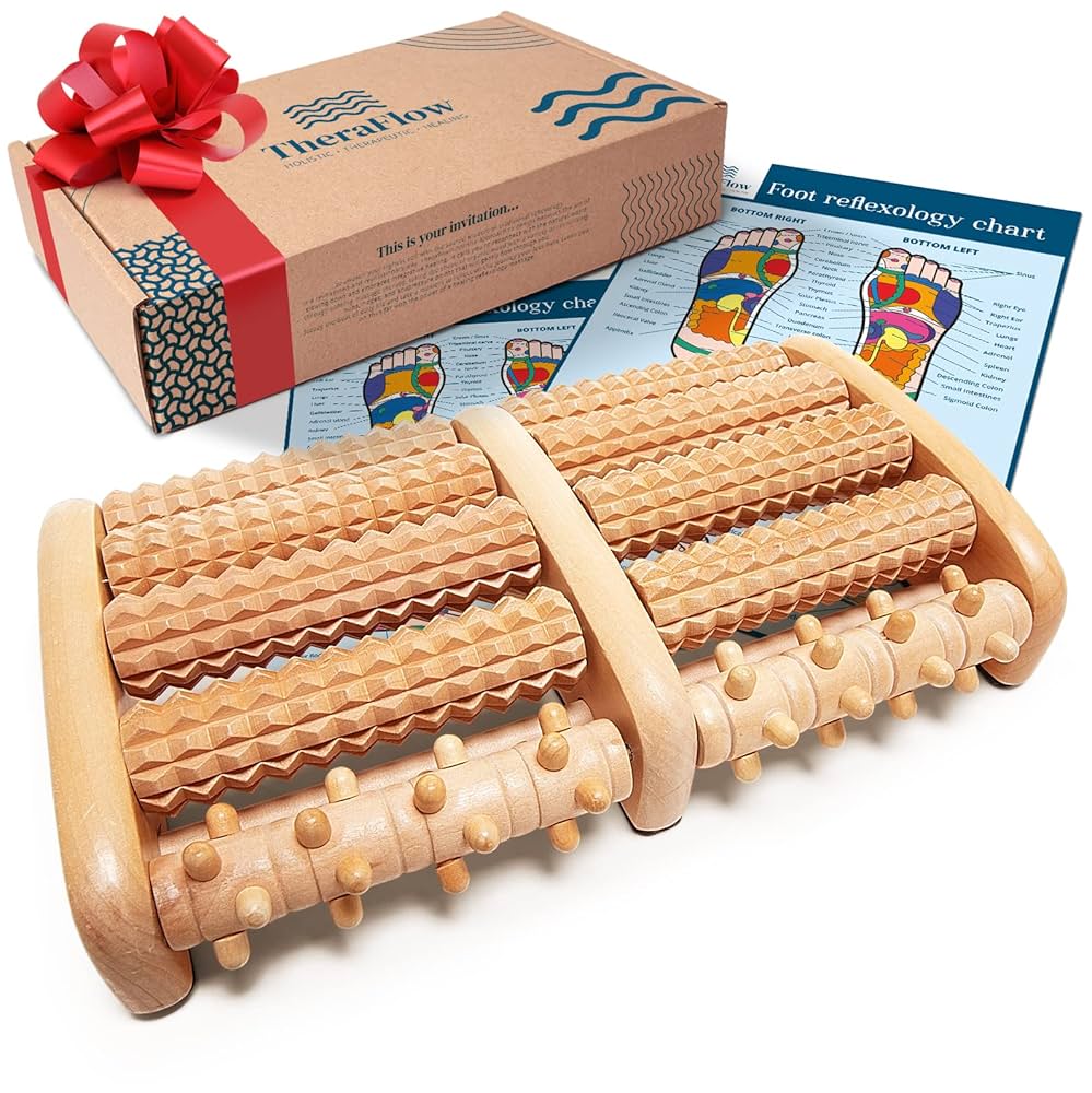 Traditional Foot Massager Wooden Roller Massager Without The Need Electricity Massage Relaxation
